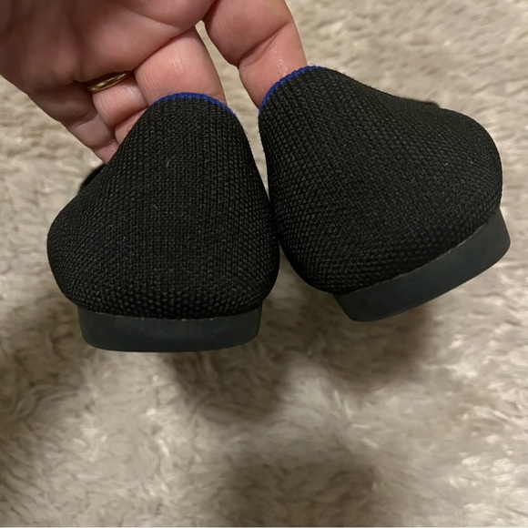 Rothy's The Point Black Shoes Ballet Flats Pointed Toe Soft Recycle Size W7 - Picture 9 of 14